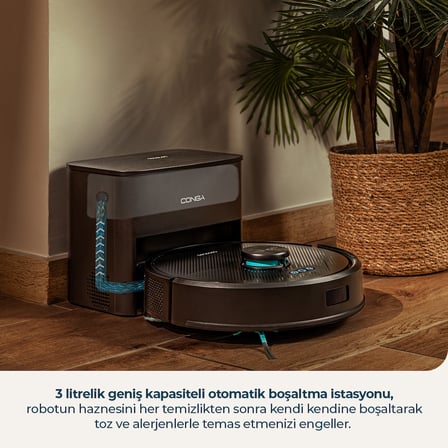 Conga Y50 Robot Süpürge Güçlü Emiş Akıllı Navigasyon Mop Fonksiyonlu Pratik Temizlik Çözümü