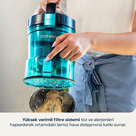 Conga Rockstar Cyclonic Xl Kablolu Süpürge Güçlü Emiş Yüksek Performanslı Temizlik