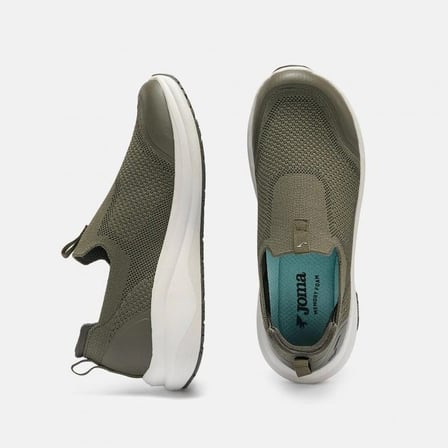 Joma CLACES2623 Laceless Erkek Günlük Spor Ayakkabısı - Haki/Beyaz