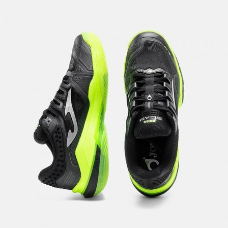 Joma TSLAMS2601OM Slam Toprak Kort Erkek Padel Ayakkabısı Siyah/Neon Yeşil