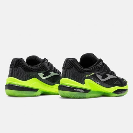 Joma TSLAMS2601OM Slam Toprak Kort Erkek Padel Ayakkabısı Siyah/Neon Yeşil