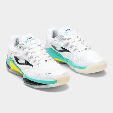 Joma TSLAMS2632OM Slam Toprak Kort Erkek Padel Ayakkabısı Beyaz/Sarı