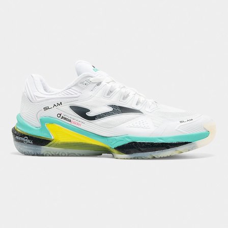 Joma TSLAMS2632OM Slam Toprak Kort Erkek Padel Ayakkabısı Beyaz/Sarı