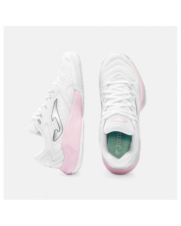 Joma TM10LS2632C Master 1000 Kadın Toprak Kort Tenis & Padel Ayakkabısı Beyaz Pembe