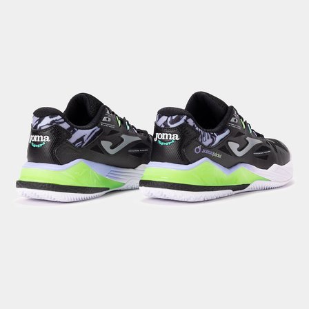 Joma TSPILS2601OM Spin Lady Toprak Kort Kadın Padel Ayakkabısı Siyah/Lime