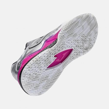 Joma TSPILS2612OM Spin Lady Toprak Kort Kadın Padel Ayakkabısı Gümüş/Mor