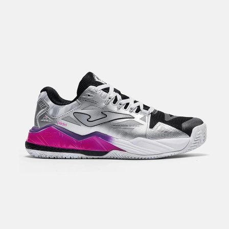 Joma TSPILS2612OM Spin Lady Toprak Kort Kadın Padel Ayakkabısı Gümüş/Mor