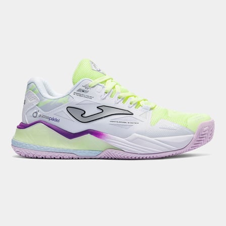 Joma TSPILS2628OM Spin Lady Toprak Kort Kadın Padel Ayakkabısı Sarı/Mor