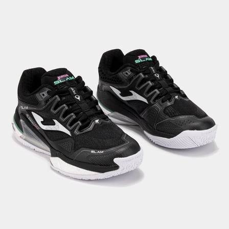 Joma TSLALS2601OM Slam Lady 26 Kadın Padel ve Toprak Kort Tenis Ayakkbısı - Siyah
