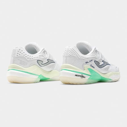 Joma TSLALS2602OM Slam Toprak Kort Kadın Padel Ayakkabısı Beyaz/Yeşil
