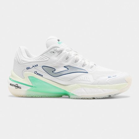 Joma TSLALS2602OM Slam Toprak Kort Kadın Padel Ayakkabısı Beyaz/Yeşil