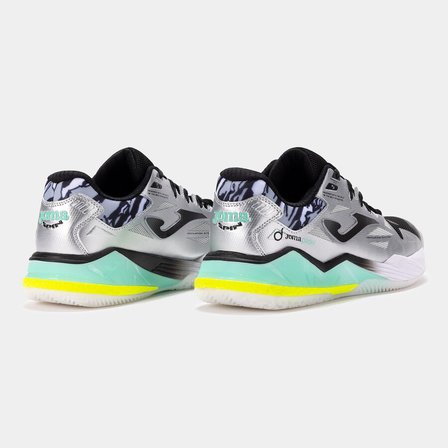 Joma TSPINS2612OM Spin Toprak Kort Erkek Padel Ayakkabısı Gri/Sarı