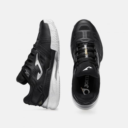 Joma TCSLAS2601C Slam Classic Unisex Padel Ve Toprak Kort Tenis Ayakkabısı Siyah 