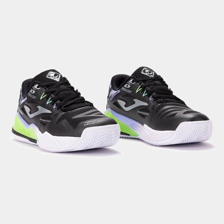 Joma TSPILS2601OM Spin Lady Toprak Kort Kadın Padel Ayakkabısı Siyah/Lime