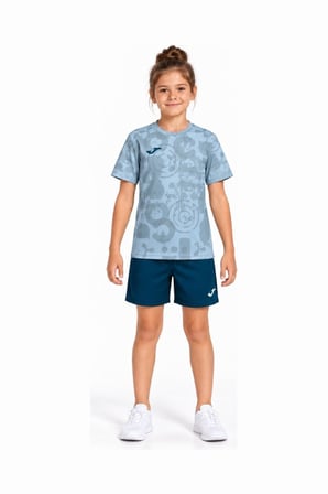 Joma 500934.384 Çocuk Tişört Şort Takımı Mavi