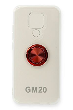 General Mobile Gm 20 Kılıf Gros Yüzüklü Şeffaf Silikon Kılıf