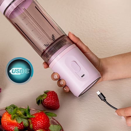 Power Titanium Shake2Go Lagoon Taşınabilir Kişisel Blender – 180 W Güç, 11.1 V Batarya, 600 ml Çıkarılabilir Hazne, 3 Otomatik Program, BPA İçermeyen Kompakt Tasarım