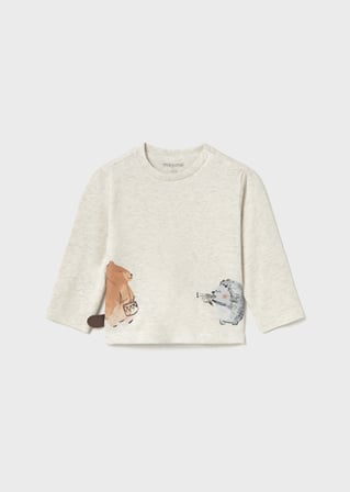 Mayoral Bej Erkek Bebek T-shirt 2004