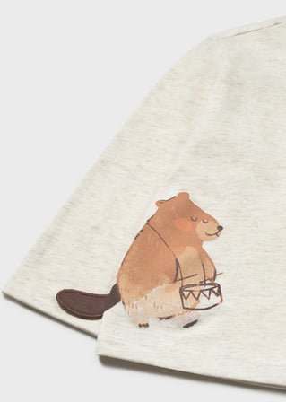 Mayoral Bej Erkek Bebek T-shirt 2004