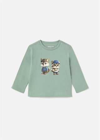Mayoral Erkek Bebek Uzun Kollu Tişört Turkuaz 2013