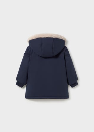 Mayoral Kışlık Erkek Bebek Kapşonlu Parka Mont Mavi 18 Ay-3 Yaş