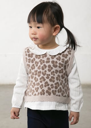 Mayoral Kız Bebek Pantolon Sweatshirt ve Yelek Takım 2536
