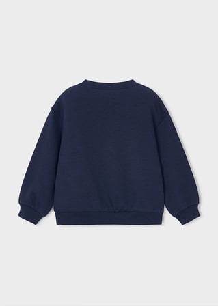 Mayoral Kız Çocuk Kabartmalı Sweatshirt Lacivert 4407