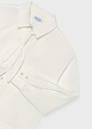 Mayoral Krem Kız Çocuk Bağlamalı Bluz 7120