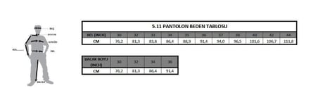5.11 TACLITE PRO PANTOLON MAT SIYAH