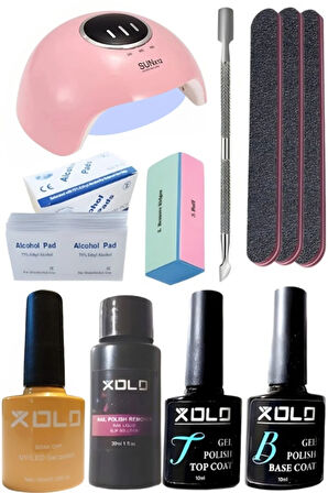 Kalıcı Oje Yapma Seti 20 Parça Klasik Renkler Top Base Top Coat Solüsyon Kronk Törpü Uv Led Seti