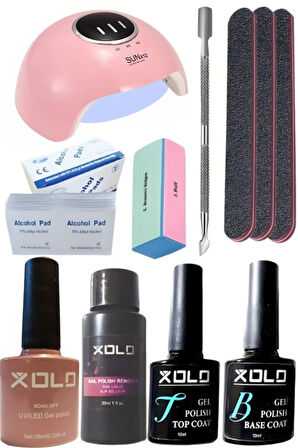 Kalıcı Oje Yapma Seti 20 Parça Klasik Renkler Top Base Top Coat Solüsyon Kronk Törpü Uv Led Seti