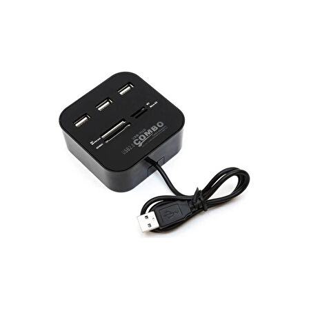 Pmr USB 2.0 Hub USB Çoklayıcı Ms M2 Tf Sd Card Kart Okuyucu