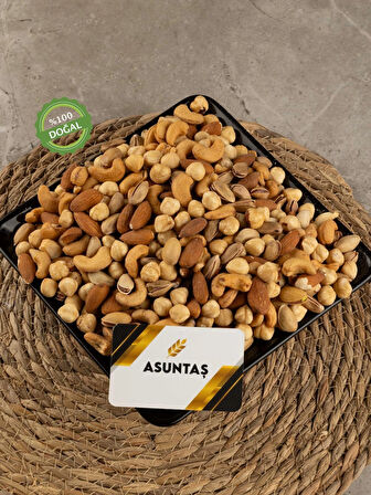 Taze Fındık Antep Fıstığı Kaju Badem Lüks Karışık Vakumlu 500g