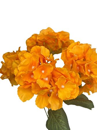 Yapay Çiçek Ortanca Çiçeği Demeti 43 cm Somon Orange