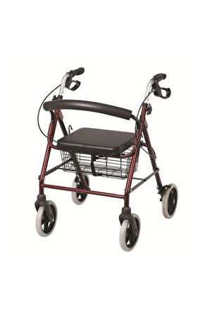 POYLİN Ekonomik Rolatör Tekerlekli Rollator Yürüteç Hasta Yaşlı Yürüteci P580