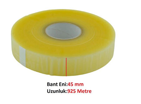 Büyük Rulo 45mm x 925m Makine Bandı Paketleme Bandı