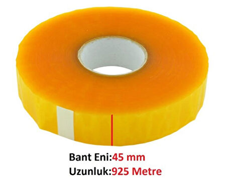 Büyük Rulo 45mm x 925m Makine Bandı Paketleme Bandı m2