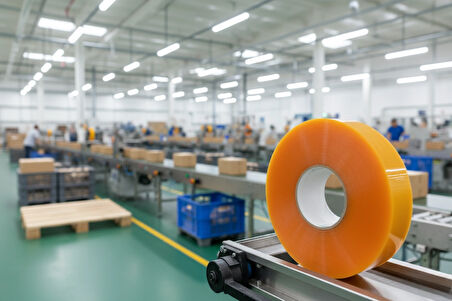 Büyük Rulo 45mm x 925m Makine Bandı Paketleme Bandı m2