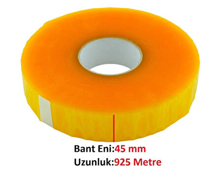 Büyük Rulo 45mm x 925m Makine Bandı Paketleme Bandı m3