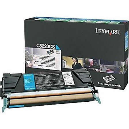 Lexmark C5220CS Mavi Cyan Orjinal Toner C522 / C524