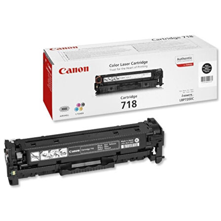 Canon CRG-718BK Black Siyah Toner MF728/729 MFC8350/8580 LBP7210