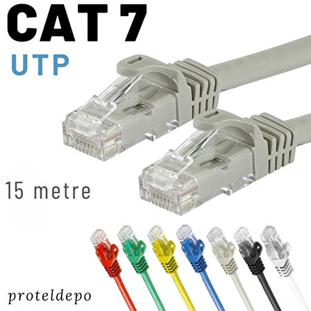 IRENIS 15 metre CAT7 Kablo Ethernet Network İnternet Lan Ağ Kablosu 