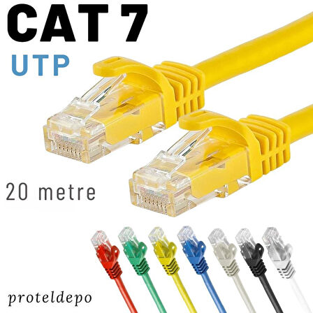 IRENIS 20 metre CAT7 Kablo Ethernet Network İnternet Lan Ağ Kablosu 