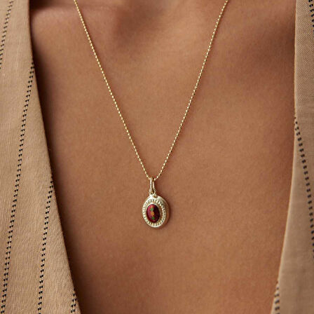 Kırmızı Payon Kolye