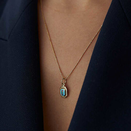 Turkuaz Payon  Kolye