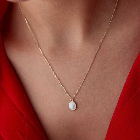 Opal Taşlı Kolye