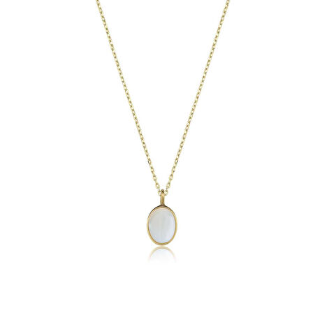 Opal Taşlı Kolye