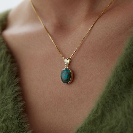 Dark Green Vintage Kolye