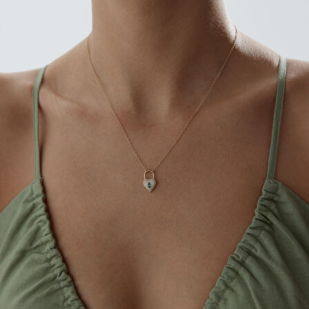 Green Kalp Kilit Kolye