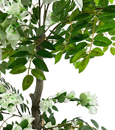 Yapay Ağaç Beyaz Begonvil Ağacı 130cm Doğal Salex Dallı